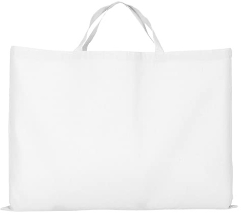TEXXILLA Big Bag - Baumwolltasche mit Zwei kurzen Henkeln Größe 70 x 50 cm, Farbe:weiß