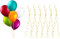 Chiusure di Palloncini,chiusure di palloncino,chiudi palloncini,Palloncino Morsetto,clip quadrate per palloncini,Chiusure a Palloncino,chiusura per palloncini,filo per palloncini,Dorato,50Pcs