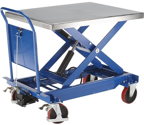 kaiserkraft | Hubplattformwagen Standard | Edelstahlplattform | Tragfähigkeit 1000 kg