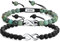 COAI Bracelets Distance Onyx Mat Turquoise Africaine Signe Infini Cordon Tressé