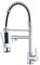 TVTIUO Rubinetto Cucina, con 2 Ugelli, Rubinetto a Molla Ammortizzante da Cucina, Rotazione a 360°, Standard Freddo e Caldo, Ottone Cromato.
