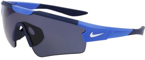 Nike CLOAK EV24005 480 Matte Game Royal/Navy Sunglasses Kid Iniettato, Shield, 57