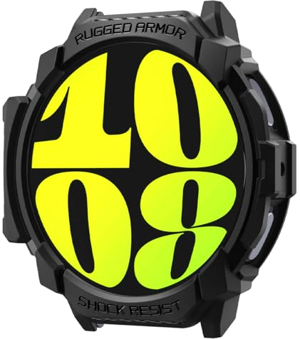 Spigen Cover Rugged Armor Compatibile con Samsung Galaxy Watch 7 44mm (2024) - Nero Opaco