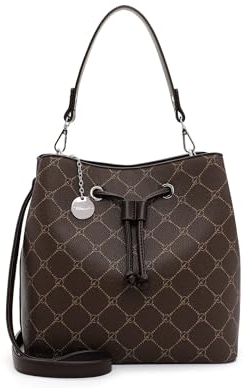 Tamaris Beutel TAS Anastasia 30902 Damen Handtaschen Print darkbrown 218