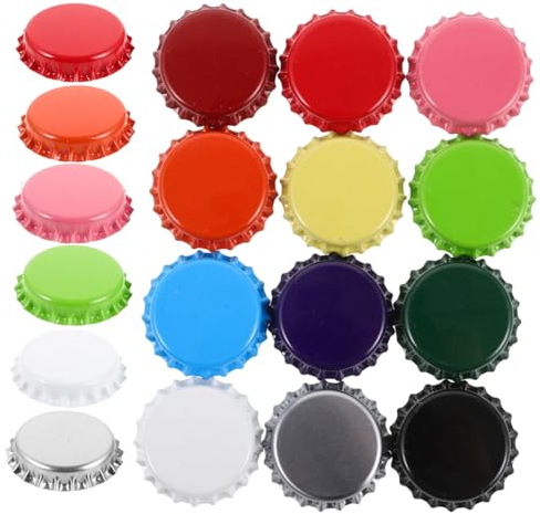 Operitacx 60pcs Beer Bottle Cap Wall Art Beer Bottle Cap Iron Art Supplies Craft Kit