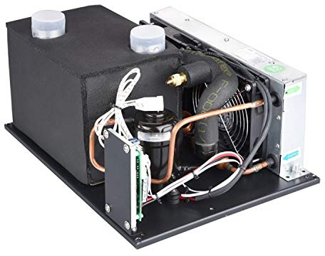 Klimaanlage 12V Compact Kühlsysteme mit Miniatur-Dreh Kompressor - for Elektrofahrzeug-Chiller Wasserspender Gefrierschrank Elektronik Kühlmodul DIY (12V, 1.9cc) Klimagerät