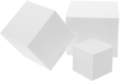 MERRYHAPY 3 Stücke Schaum Cube Foto Modelle Geometrische Foto Prop Leicht Zu Reinigen Wohnkultur