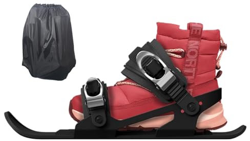 Snow Skate, Kurze Ski | Snowblades Skiboards - Kompaktes Skizubehör, multifunktionale, verstellbare Skiwerkzeuge, leichte, rutschfeste Schneefüße für Männer, Frauen, Jugendliche und Kinder