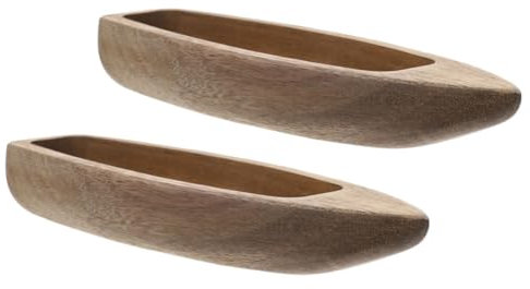 PRETYZOOM 2St Holzboot Modellboot Segelboot-Dekoration für zu Hause Bootszubehör Handwerk Rattan Korb bürodeko büro Dekoration Party Decoration Segelbootmodell aus Holz Bootsförmiges