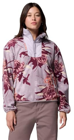 Columbia Sequoia Grove Printed Half Zip, Strato esterno in pile, Materiale ecocompatibile, Tasche di sicurezza, Bordo flessibile, Accesso rapido - da donna
