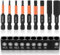 9 Stück Hex Bits, Hex Sechskant Schraubendreher Bits Set, Hex Innensechskant Schraubendreher Bit Set Lang 50mm, Magnetische Schlagschrauber Bitsatz für Akkuschrauber(H1,5/2/2,5/3/4/5/6/8/10)