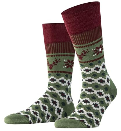 Burlington Herren Fair Isle Joy Socken Wolle atmungsaktiv klimaregulierend