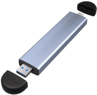 Asyduey M.2 SSD Case M.2 to USB 3.1 Gen 2 10Gbps NVME SSD Case Dual Interface Inline SSD Case Supports NVME Protocol