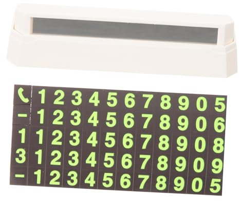 PRETYZOOM Press Style Car Number Plate Temporary Parking Card Hide Your Number Plastic Car Ornament