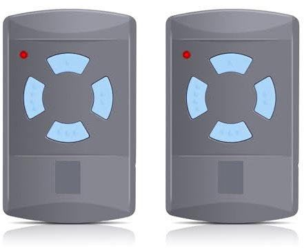 2 Stück Ersatz Garagentoröffner für Hörmann hsm4-868, Fernbedienung 868,3MHz 4 Kanäle Kompatibel mit Hörmann HSM4-868 HSE2-868 HS4-868, Hörmann Blue Buttons