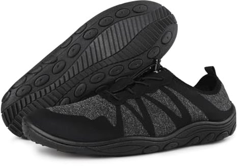 riemot Chaussures Aquatiques Homme Femme Barefoot Chaussure de Plage Chaussures d'eau Antidérapantes à Séchage Rapide pour la Natation et Le Surf 45 EU