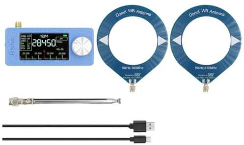 Cenei SI4732 Portable Mini Radio Receiver 10Khz-180Mhz AM FM Radio HF SW MW VHF with3 PCS Antenna Mini Pocket Radio