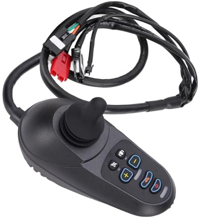 ViaGasaFamido 24-V-Joystick-Controller für Elektrische Rollstühle mit Bremse, Rollstuhl-Controller mit Hang-Anti-Rutsch-Universal-Elektrorollstuhl-Mobilitätszubehör für den Innen- und