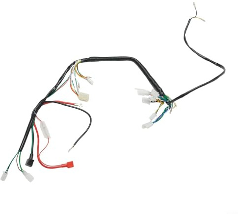 Caswynlife Faisceau de câblage électrique pour VTT chinois UTV Quad 4 50/70/90/110/125 CC, fil de cuivre résistant à la chaleur de calibre 18 compatible avec