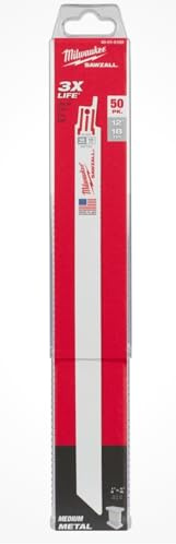 MILWAUKEE Super SAWZALL Blade 18T 12in Length (50PK) Part # 48-01-6189