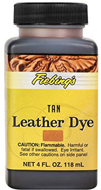 Tinte para cuero Fiebing, bronceado, 4 onzas.