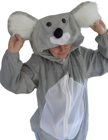 Ikumaal Koala-Bär Kostüm, J42 M-L, für Erwachsen-e Männer Frau-en, Koalas Bären Tier-e Kostüm-e Fasching Karneval Fasnacht Faschingskostüm-e Karnevalskostüm-e