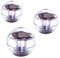 Nexos Trading 3er Set Solar Schwimmkugel 2 LED weiß Solarlampe Kugel 11 x 11 x 11,5 cm Teichbeleuchtung Solarkugel Dekolicht Solarbeleuchtung