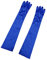 sourcing map Damen Lange Handschuhe 1920er Jahre Abend Party Vollfinger Fäustlinge Eleganter Opernhandschuh Königsblau One Size