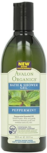 AVALON Organic Peppermint Bath & Shower Gel 350ml (PACK OF 1)