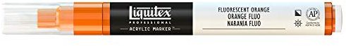 Liquitex 4620982 - Pennarello Acrilico, Arancione (Arancio Fluorescente), 2 - 4 mm