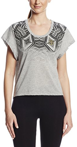 Zumba Fitness Damen Top T-Shirt, Thunderin Grey, XS, Z1T00570-THGR