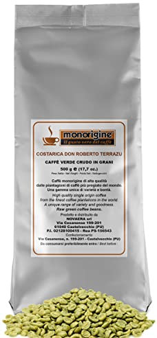 Caffè Verde in Grani Costarica Don Roberto Terrazu 500 gr - Caffè Monorigine Arabica 100%