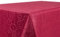 BEAUTEX Tischdecke Damast Ornamente - Bügelfreies Tischtuch - Fleckabweisende, Pflegeleichte Tischwäsche - Tafeltuch, Eckig 130x260 cm, Bordeaux