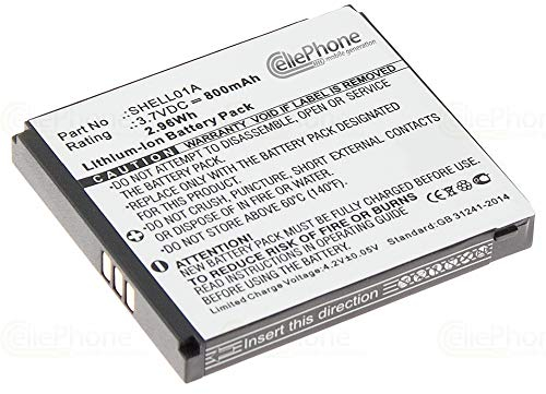 cellePhone Akku Li-Ion kompatibel mit Doro PhoneEasy 520 606 607 608 609 611 612 613 621 622 623 624 625 626 631 632 632s (Ersatz für DBF-800A)