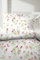 Hahn Bettwäsche Blumen rot 1 Bettbezug 135 x 200 cm + 1 Kissenbezug 80 x 80 cm