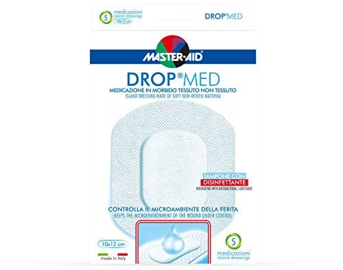 Master Aid Drop Med 10 x 12 cm, 5 unidades