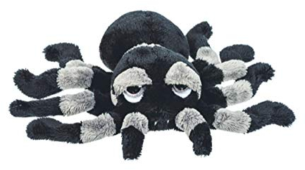 Suki Gifts 14445 Li'l Peepers Tarantel Spinne Sid Kuscheltier, grau