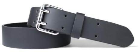 FRONHOFER Arbeitsgürtel Leder 4 cm, Doppeldorn-Rollschnalle | Bundweite 95-120 cm, zwei Lochreihen, Rollschnalle vierfach vernietet, Leder ca. 4 mm stark