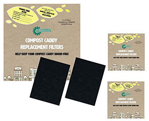 Compost Caddy Spare Filters - For Joseph Joseph Caddies (Pack of 6)