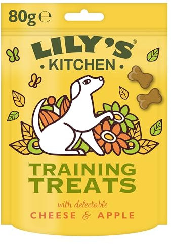 Lily's Kitchen Dog Baked Treats Organic Cheese and Apple Training Treats (8 x 80 g)