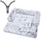 Nyescasa Hundebett für Grosse Hunde u. kleine Hunde,Sofaschutz Plüsch Flauschig Atmungsaktiv Katzenbett,Winter Warm Dauerhaft Hundecouch Waschbar Rutschfest Hundekissen(XL ca.120x90x20cm,Verlauf grau)