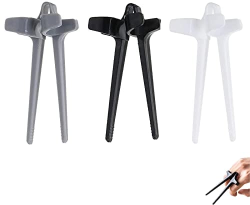 Olakin Fingerstäbchen für Gamer [3 Stück], Hand-Free Snack Finger Chopsticks, Finger-EssstäBchen, Gamer-Kunststoff-Snack-lebensmittelzangenklemmen Faule Hilfsstäbchen