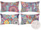 4er Set Boho Kissenbezug Bunt Geometrisch Muster Dekorativ Kissenhülle Draussen Dekokissen 30x50cm Wasserdicht Baumwolle Leinen Mandala Kissen Fall für Zuhause Couch Auto,12x20Inch