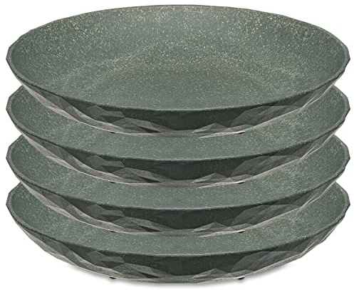 Koziol Suppenteller, 220 mm, 4 Stück, 5006701, Natur Ash Grey
