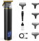Haarschneidemaschine Profi Bartschneider Herren, Haarschneider-Set Elektrisch Präzisions Haartrimmer Barttrimmer USB Wiederaufladbar mit LED-Anzeige, 5 Führungskämme, 3-Geschwindigkeiten