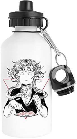Luxogo Hallo Charlotte Orakel Wasserflasche Rostfreier Stahl Reisender Weiß Water Bottle Stainless Steel Traveller White