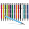 #teamludorf 50x DELTA UNI LACKIERT Metall-Kugelschreiber mit Wunsch-Gravur - Personalisierte Kulis - Stift mit Namen - 16 Farben & 20 Schriftarten - 50 Stück - Hellblau