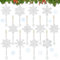 12 Stück Diamond Painting Weihnachten Anhänger - 5D Schneeflocken Schlüsselanhänger Set - DIY Beidseitig