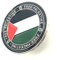 Pin de metal con bandera de país de apoyo palestino, Metal