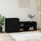 FENLAX Schuhschrank/Schuhbank aus Holzwerkstoff 130x35x54cm Schwarz Schuhschrank Holz Lagerschrank Shoe Organizer Platzsparendes Schuhregal Schuh Aufbewahrung Flurschrank Elegant und Praktisch